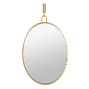 Stopwatch 22.25" x 33.25" Oval Wall Mirror in Gold