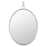 Stopwatch 22.25" x 33.25" Oval Wall Mirror in Polished Nickel