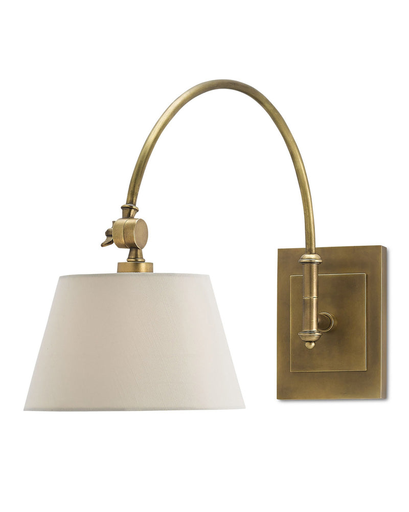 Ashby Swing Arm Wall Sconce in Antique Brass