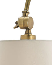 Ashby Swing Arm Wall Sconce in Antique Brass