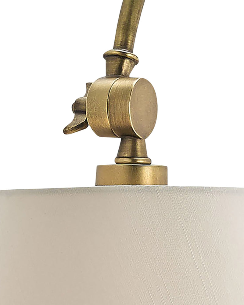 Ashby Swing Arm Wall Sconce in Antique Brass
