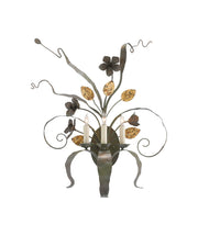 Westley 3-Light Wall Sconce in Verdigris / Antique Gold Leaf