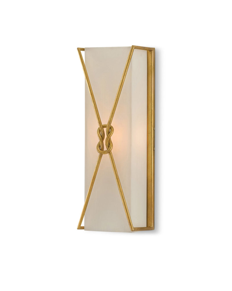 Ariadne Wall Sconce in Contemporary Gold Leaf