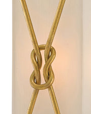 Ariadne Wall Sconce in Contemporary Gold Leaf