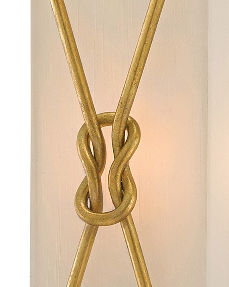 Ariadne Wall Sconce in Contemporary Gold Leaf