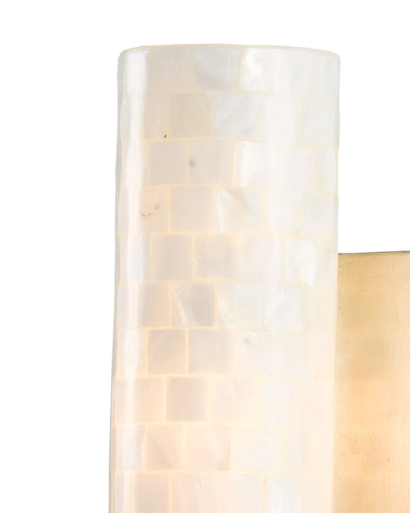 Abadan Wall Sconce in Natural / Silver Leaf