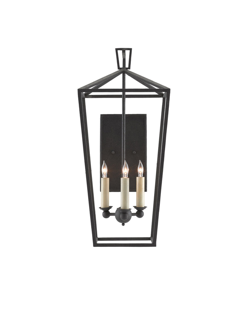 Denison 3-Light Wall Sconce in Molé Black