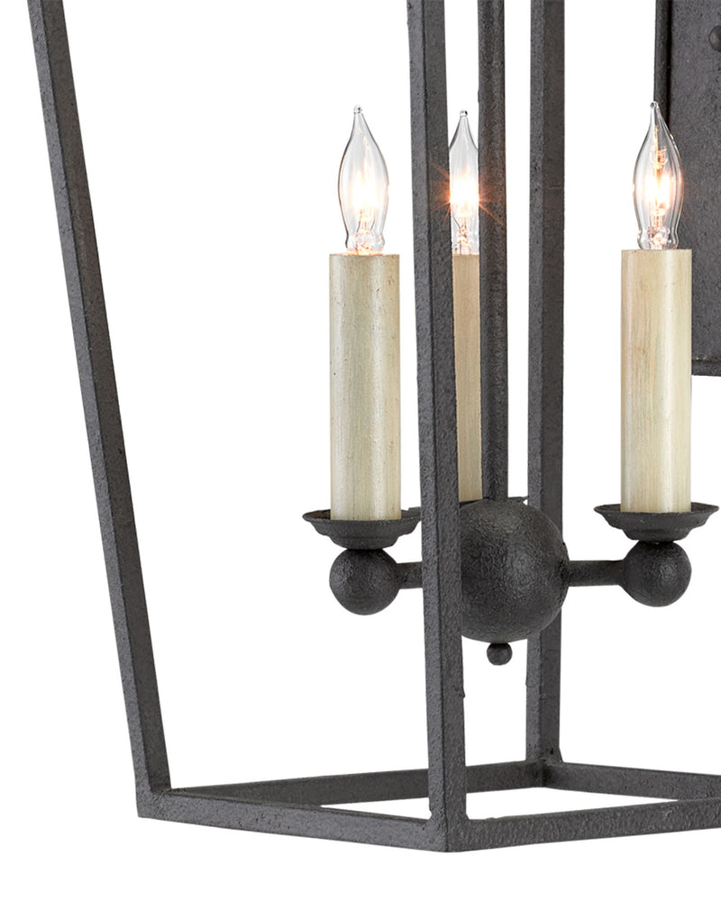 Denison 3-Light Wall Sconce in Molé Black
