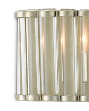Warwick 2-Light Wall Sconce in Clear / Contemporary Silver Leaf