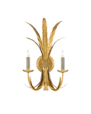 Bette 2-Light Wall Sconce in Grecian Gold Leaf