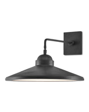 Ditchley Wall Sconce in Black Bronze / White