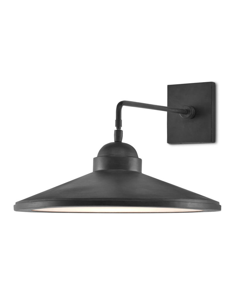 Ditchley Wall Sconce in Black Bronze / White