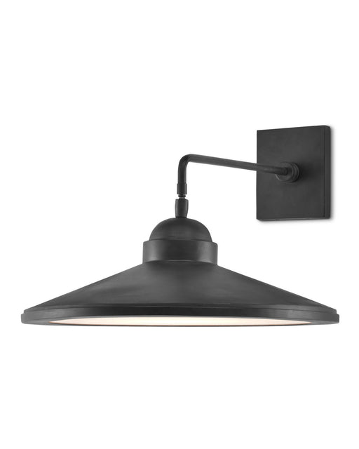 Ditchley Wall Sconce in Black Bronze / White