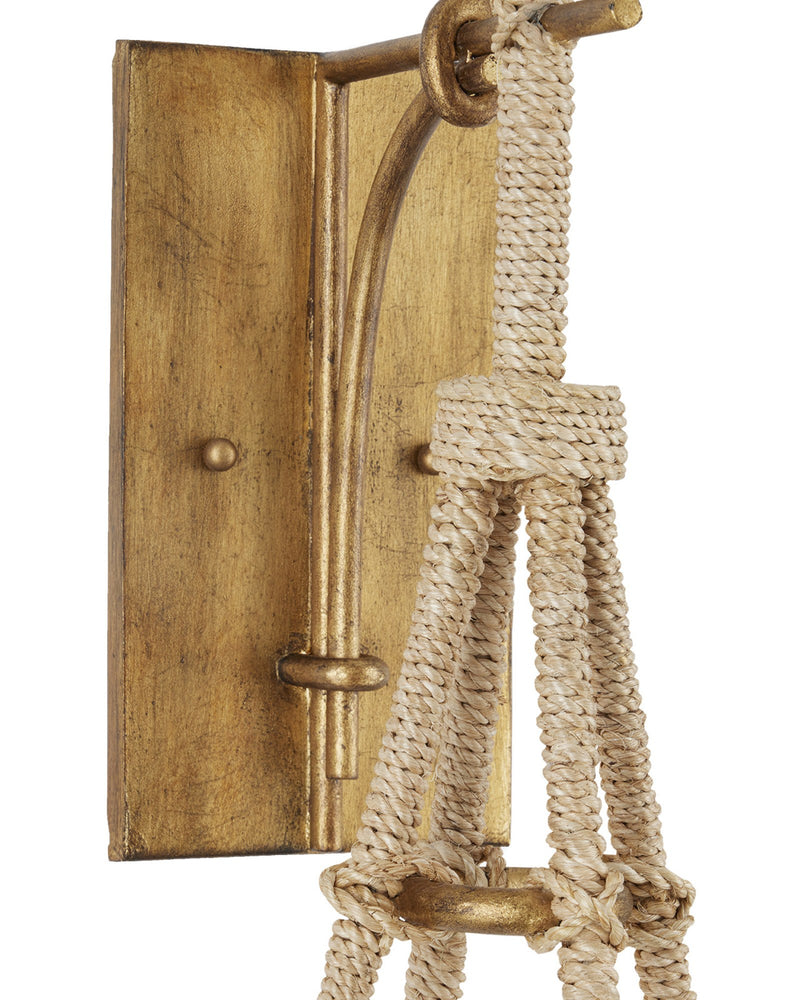 Passageway Wall Sconce in Natural / Dorado Gold / Frosted White