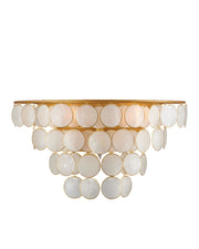 Bon Vivant 3-Light Wall Sconce in Natural / Contemporary Gold