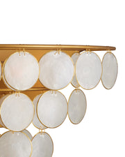 Bon Vivant 3-Light Wall Sconce in Natural / Contemporary Gold