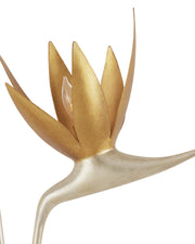 Paradiso 2-Light Left Wall Sconce in Contemporary Silver Leaf / Contemporary Gold Leaf / Gold