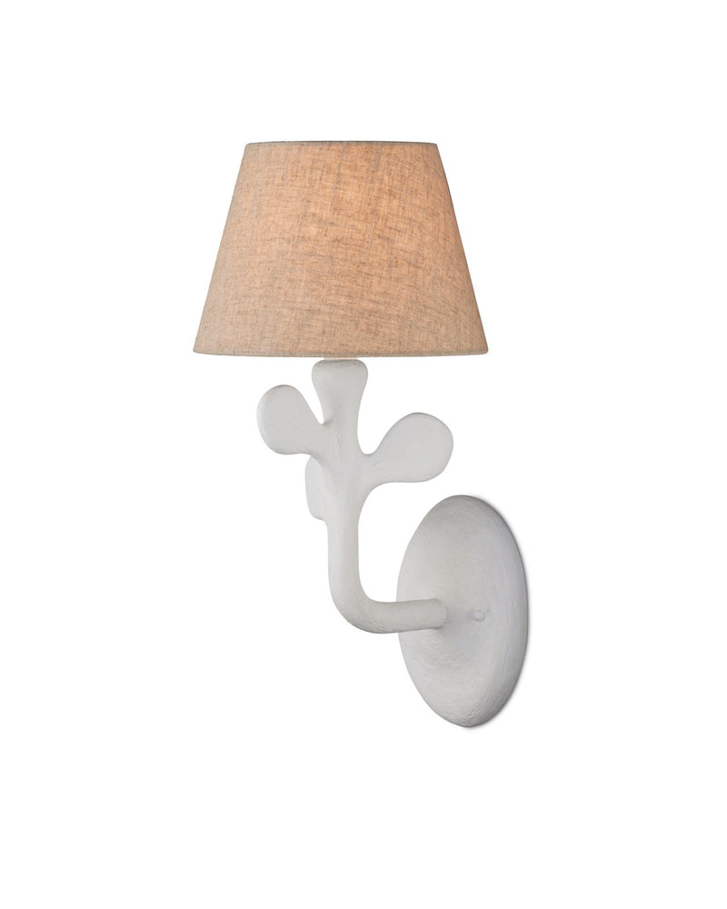 Charny Wall Sconce in Gesso White