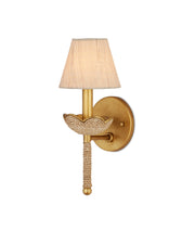 Vichy Wall Sconce in Natural / Contemporary Gold Leaf