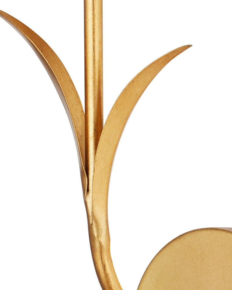 Rossville Wall Sconce in Contemporary Gold Leaf / Frosted White