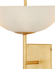 Follett 4-Light Wall Sconce in Contemporary Gold Leaf / White