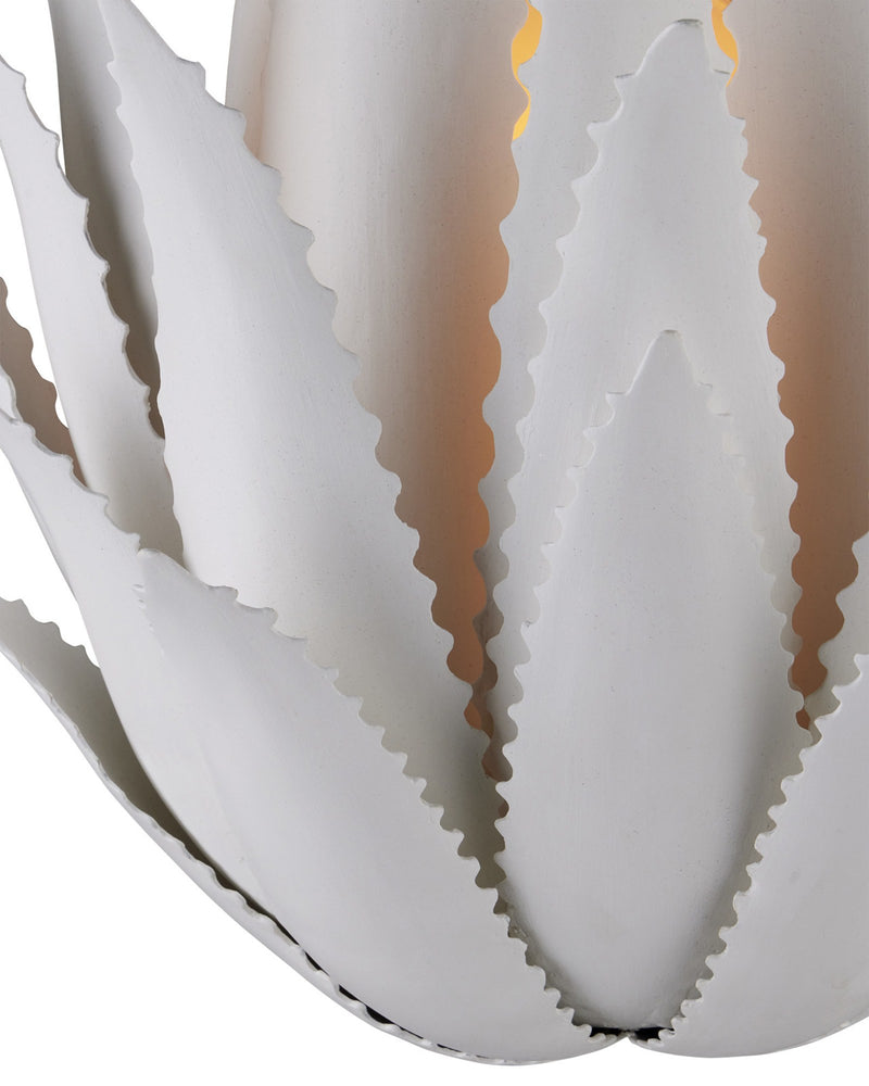 Agave Wall Sconce in Gesso White