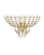 Magnum Opus 2-Light Wall Sconce in White / Brass