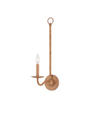 Saxon 1-Light Wall Sconce in Natural / Saddle Tan