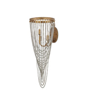 Lucien 3-Light Wall Sconce in French Gold Leaf / Iron