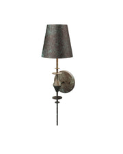 Anselm Wall Sconce in Verde Bronze / Contemporary Gold