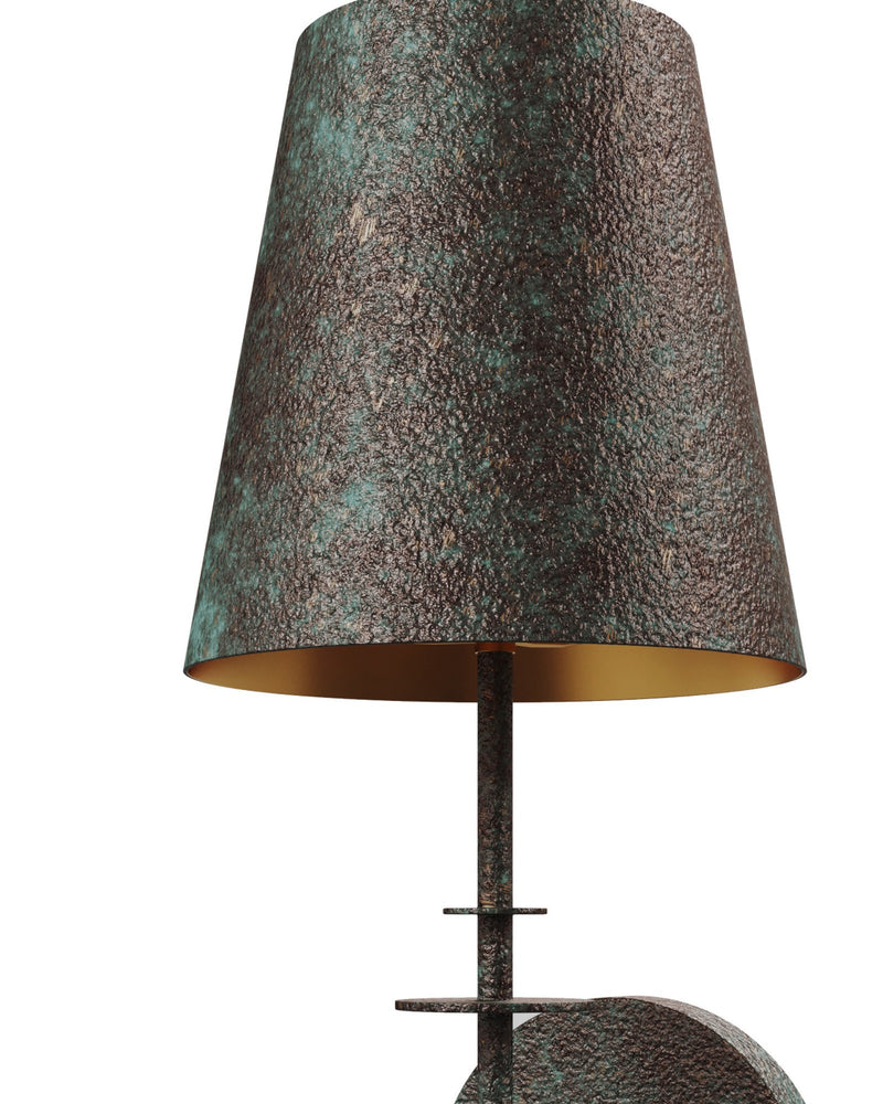 Anselm Wall Sconce in Verde Bronze / Contemporary Gold