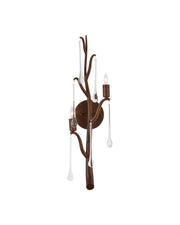 Morning Grove 2-Light Left Wall Sconce in Rhine Gold / Clear