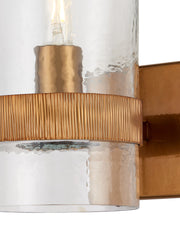 Sudeley Wall Sconce in Clear / Satin Brass