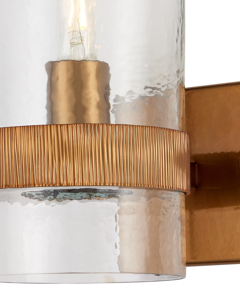 Sudeley Wall Sconce in Clear / Satin Brass
