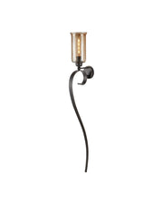 Wemyss Wall Sconce in Gilded Oak / Smoke