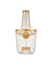 Mademoiselle 2-Light Wall Sconce in Clear / Contemporary Gold Leaf / Contemporary Gold