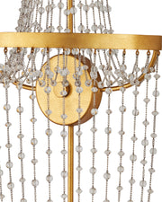 Mademoiselle 2-Light Wall Sconce in Clear / Contemporary Gold Leaf / Contemporary Gold