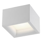 Bloc LED Flush Mount in White