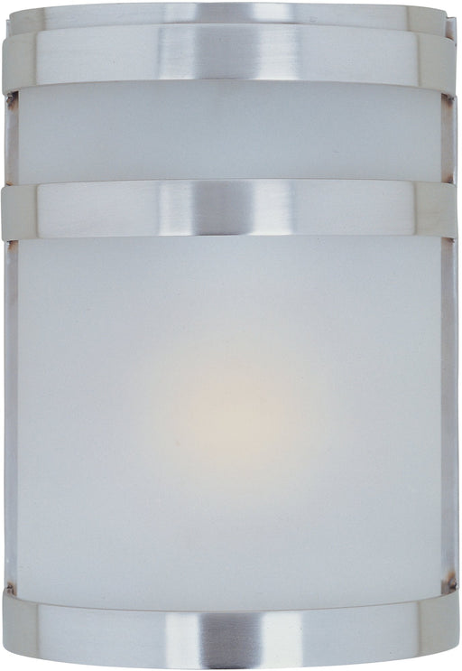 Arc 1 Light Outdoor Wall Sconce in Stainless Steel