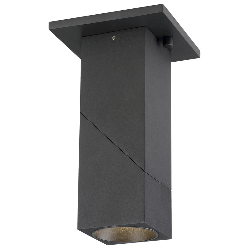 Transformer 120-Volt LED Spotlight Flush Mount in Black