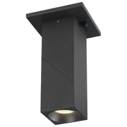 Transformer Dual Voltage LED Spotlight Flush Mount in Black