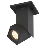 Transformer Dual Voltage LED Spotlight Flush Mount in Black