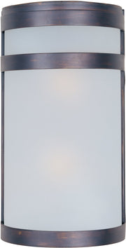 Arc 2 Light Outdoor Wall Sconce in Oil Rubbed Bronze