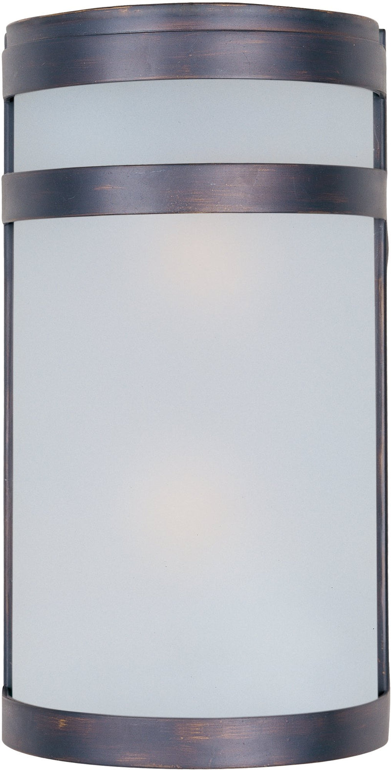 Arc 2 Light Outdoor Wall Sconce in Oil Rubbed Bronze
