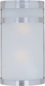 Arc 2 Light Outdoor Wall Sconce in Stainless Steel