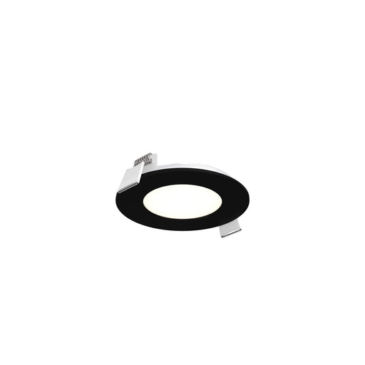 Excel 3" Round Slim Panel Recessed Light in Black