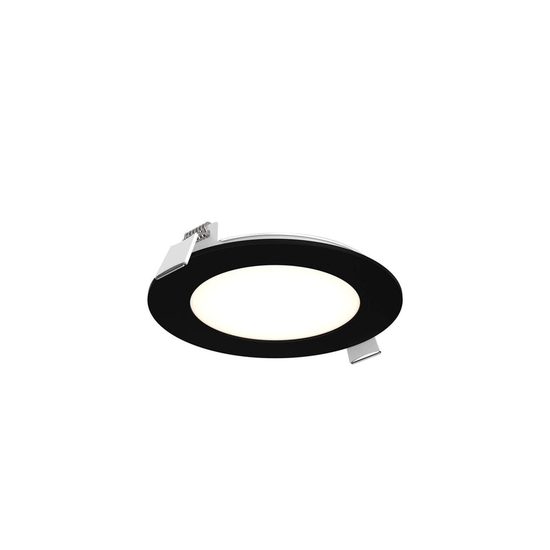 Excel 4" Round Slim Panel Recessed Light in Black