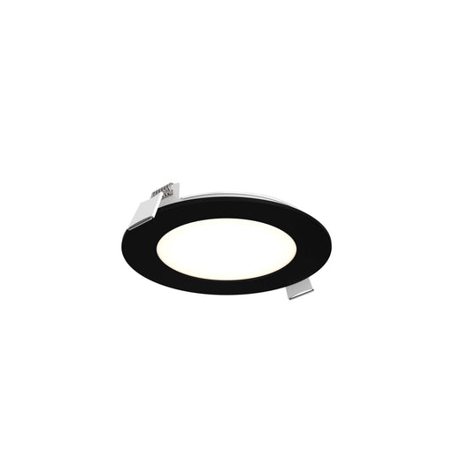 Excel 4" Round Slim Panel Recessed Light in Black