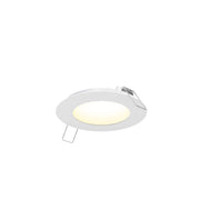 Excel 4" Round Slim Panel Recessed Light in White