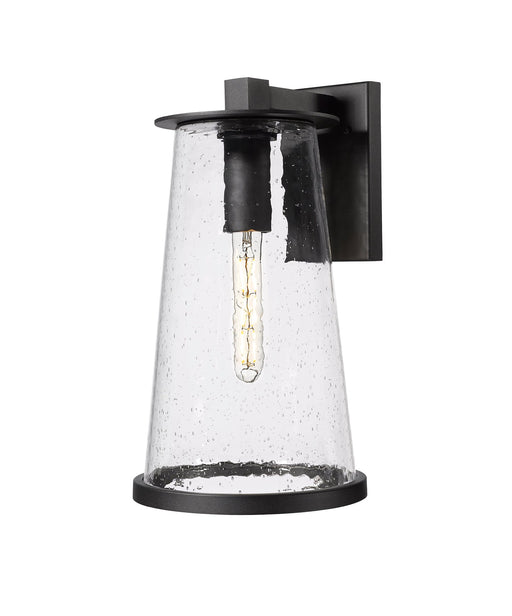 Bar Harbor 1 Light 10" Outdoor Wall Light in Sand Black